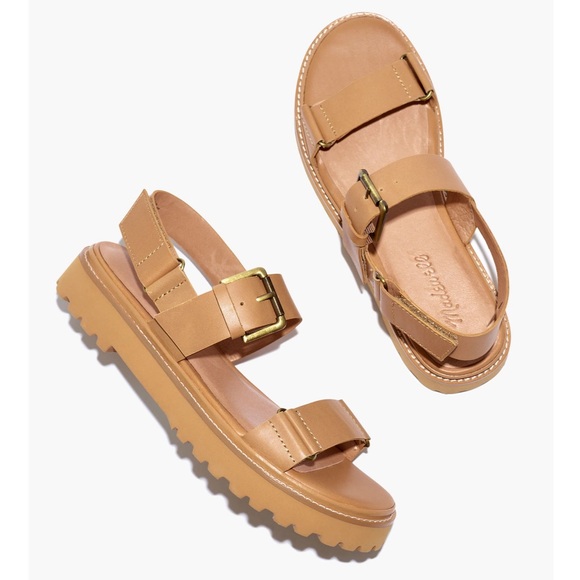 Madewell The Cady Lugsole Sandal Desert Camel Women’s Size 6.5 - Picture 1 of 10